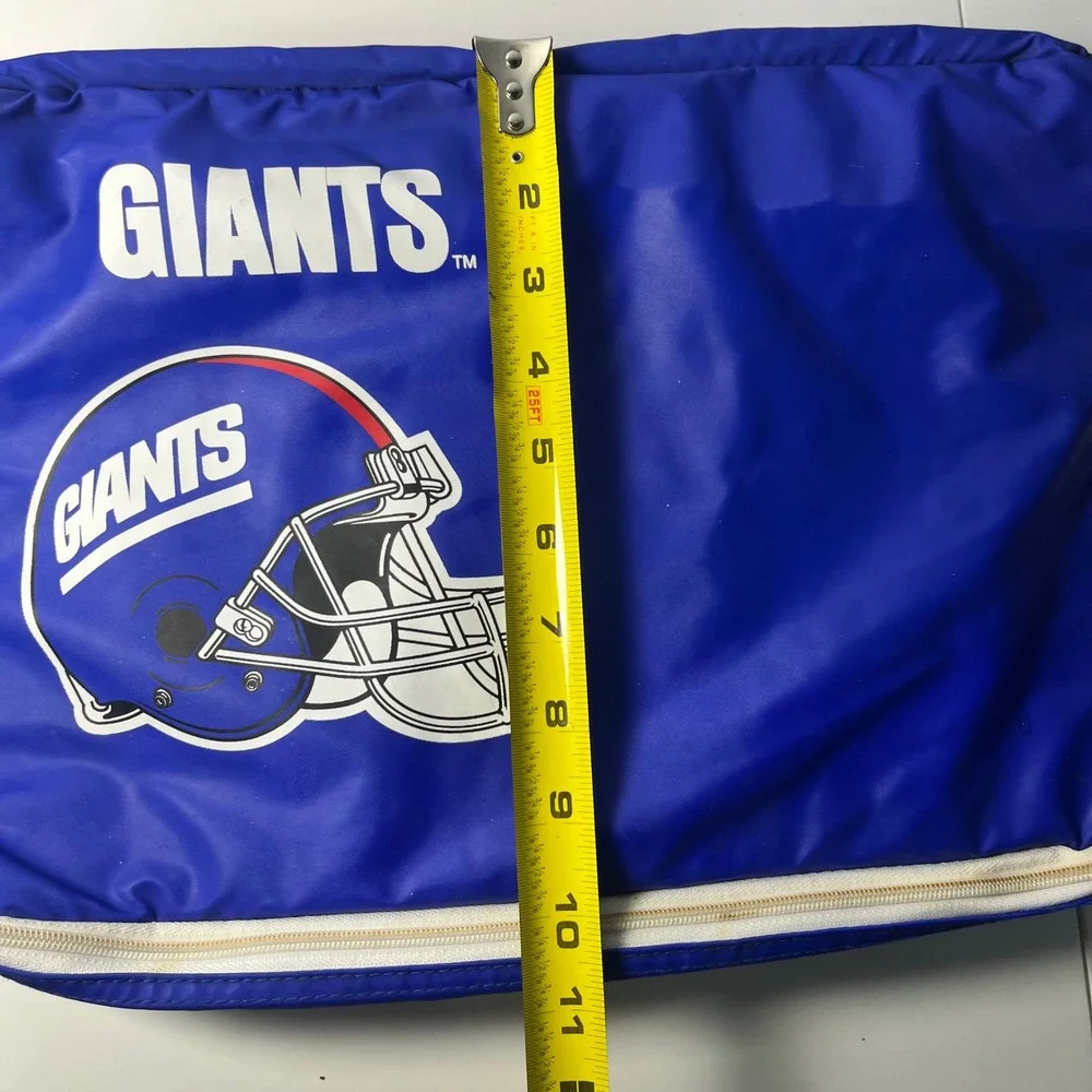 Vintage Pyrex Portables NY Giants NFL Thermal Casserole Carrier Blue Bag